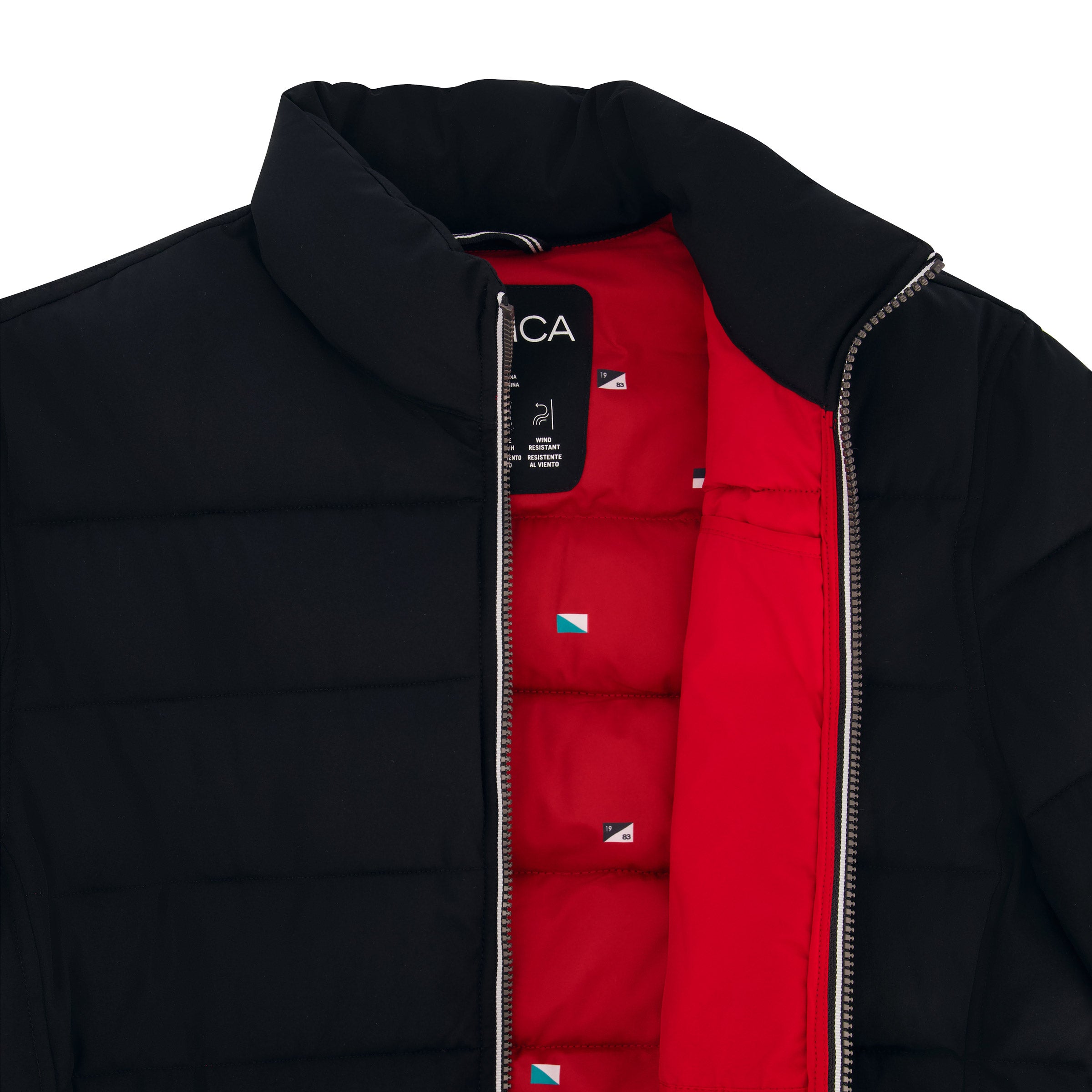 Foto 8 pulgar | Chamarra Nautica Quilted Puffer Stretch Jacket Negra