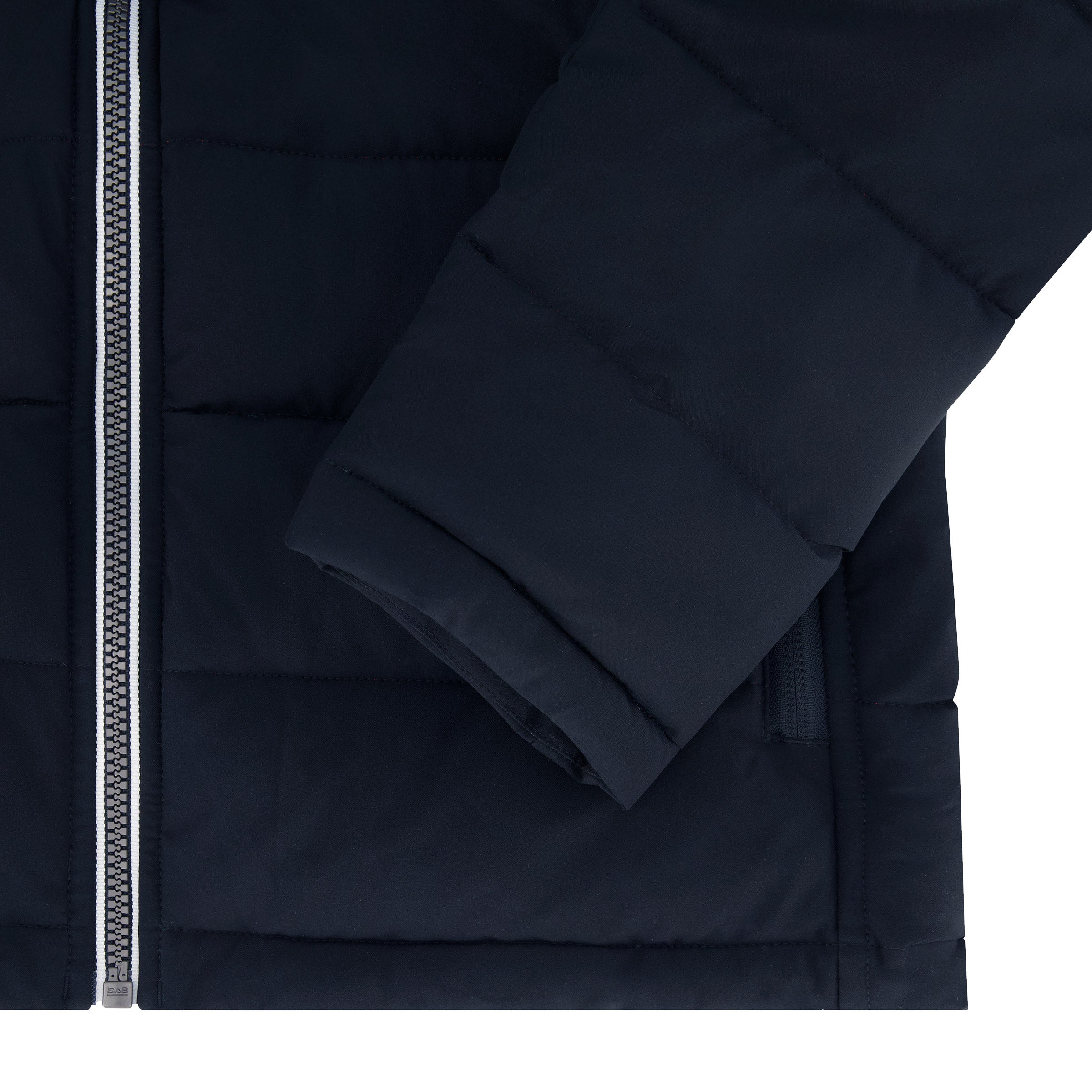 Foto 9 pulgar | Chamarra Nautica Quilted Puffer Stretch Jacket Negra