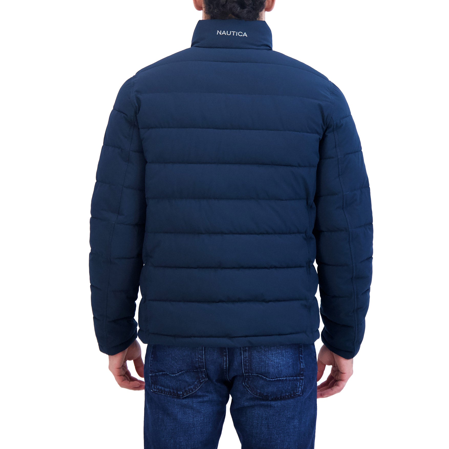 Foto 4 pulgar | Chamarra Nautica Quilted Puffer Stretch Jacket: Chaqueta Resistente Al Agua Y Viento, Aislada Con Relleno Sintét