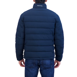 Foto 3 | Chamarra Nautica Quilted Puffer Stretch Jacket: Chaqueta Resistente Al Agua Y Viento, Aislada Con Relleno Sintét