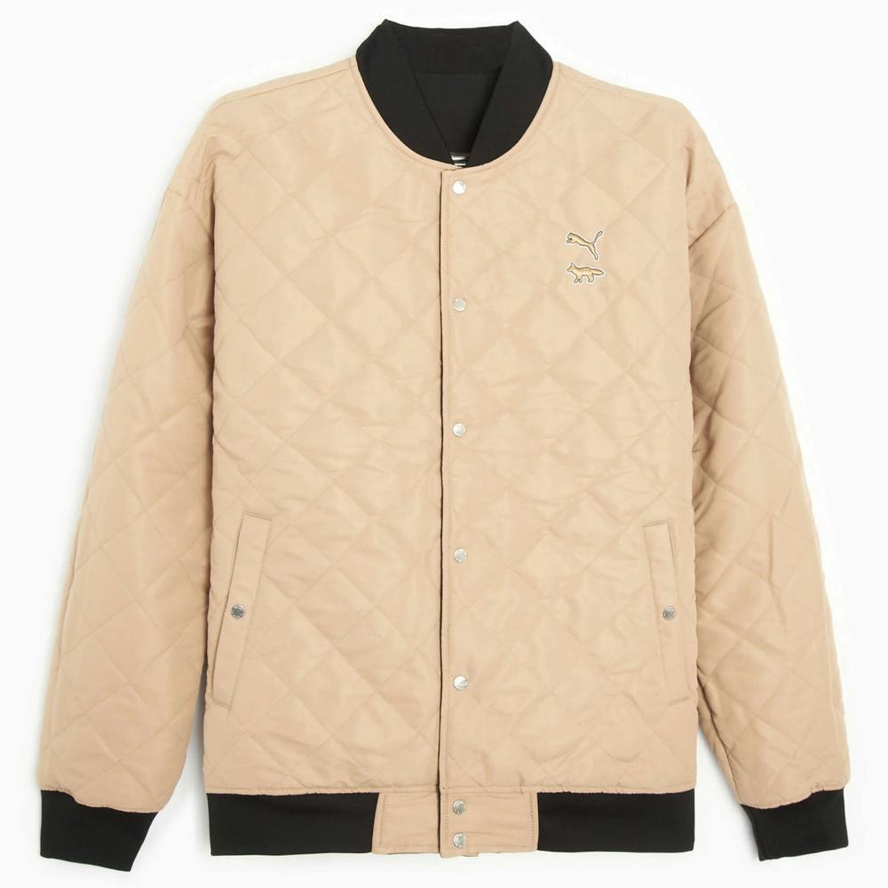 Foto 2 pulgar | Chamarra Puma X MK Rev Bomber Beige para Hombre