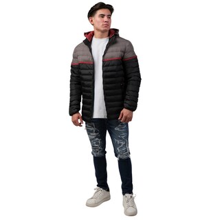 Foto 5 | Chamarra Casual Benziny Para Hombre Bpj03-gris-rojo-negro