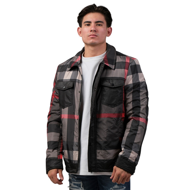 Foto 2 pulgar | Chamarra Casual Pavini Para Hombre Jk-804-gris