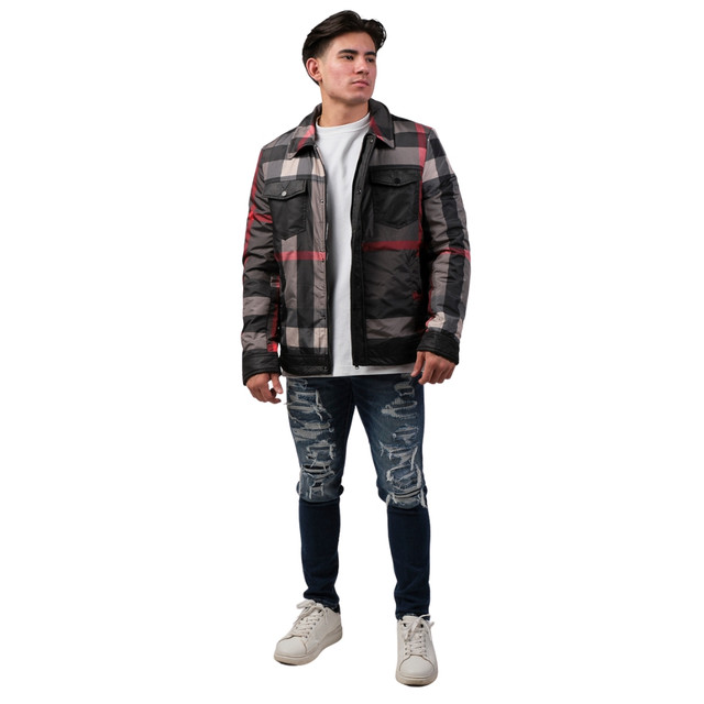 Foto 6 pulgar | Chamarra Casual Pavini Para Hombre Jk-804-gris