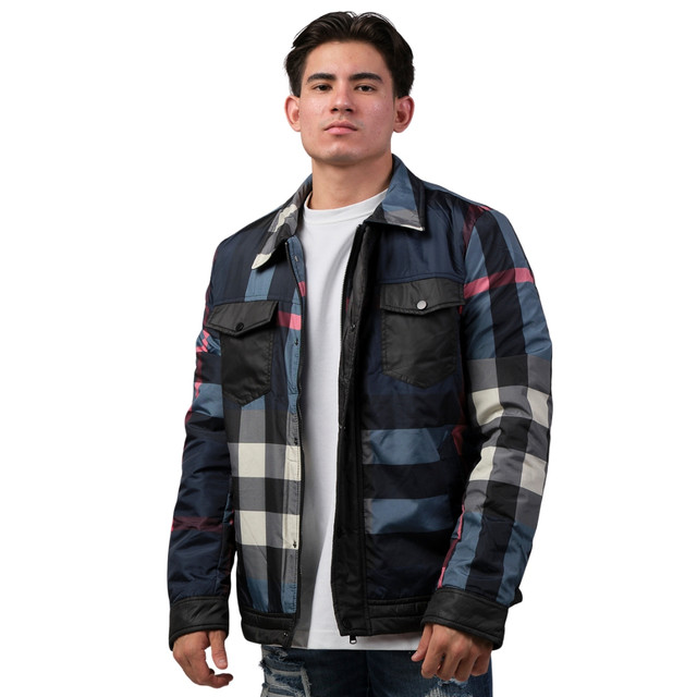 Foto 2 pulgar | Chamarra Casual Pavini Para Hombre Jk-804-azul Marino