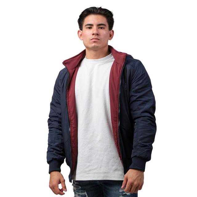 Foto 2 pulgar | Chamarra Casual Pavini Para Hombre Jk-300-azul Oscuro