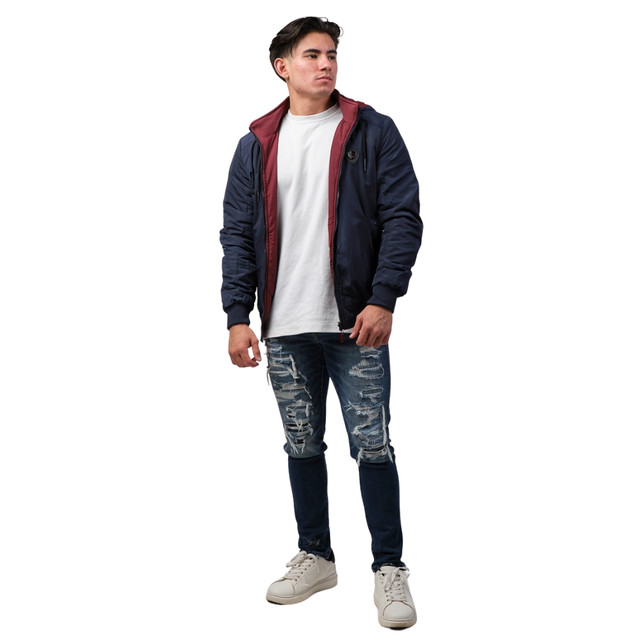 Foto 6 pulgar | Chamarra Casual Pavini Para Hombre Jk-300-azul Oscuro