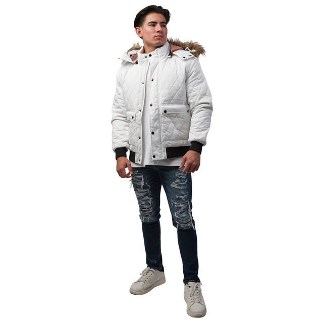 Foto 5 | Chamarra Casual Men Moderno Para Hombre Mjjt-6039-blanco