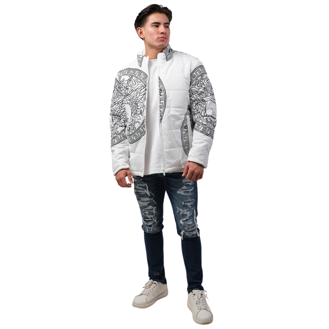 Foto 4 | Chamarra Casual Men Moderno Para Hombre Mjjt-6050-blanco