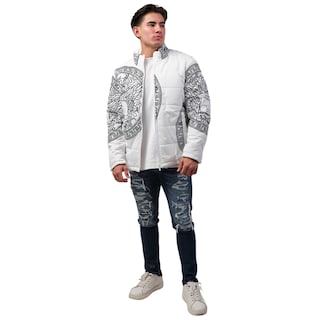 Foto 4 | Chamarra Casual Men Moderno Para Hombre Mjjt-6050-blanco