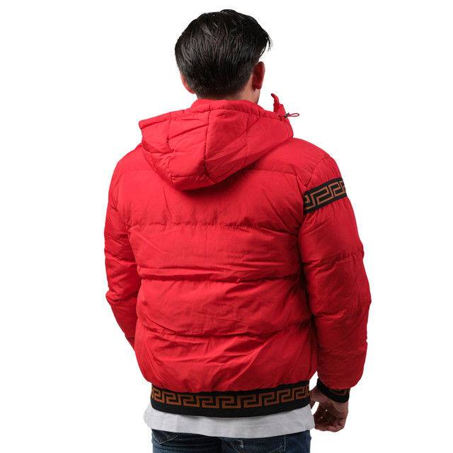 Foto 4 | Chamarra Casual Men Moderno Para Hombre Mjpf-2209-rojo