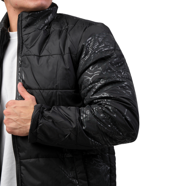 Foto 3 pulgar | Chamarra Casual Men Moderno Negra para Hombre