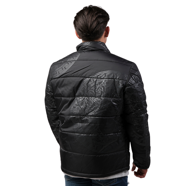Foto 5 pulgar | Chamarra Casual Men Moderno Negra para Hombre
