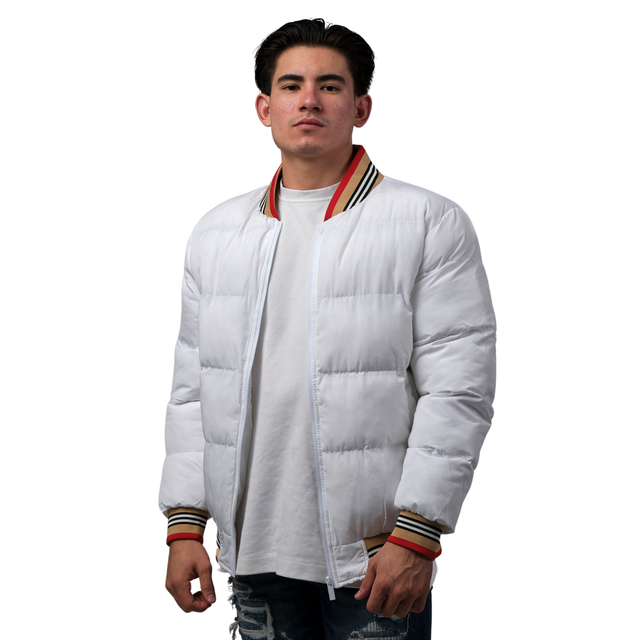 Chamarra Moderno para Hombre Mjpf-2210- Blanca
