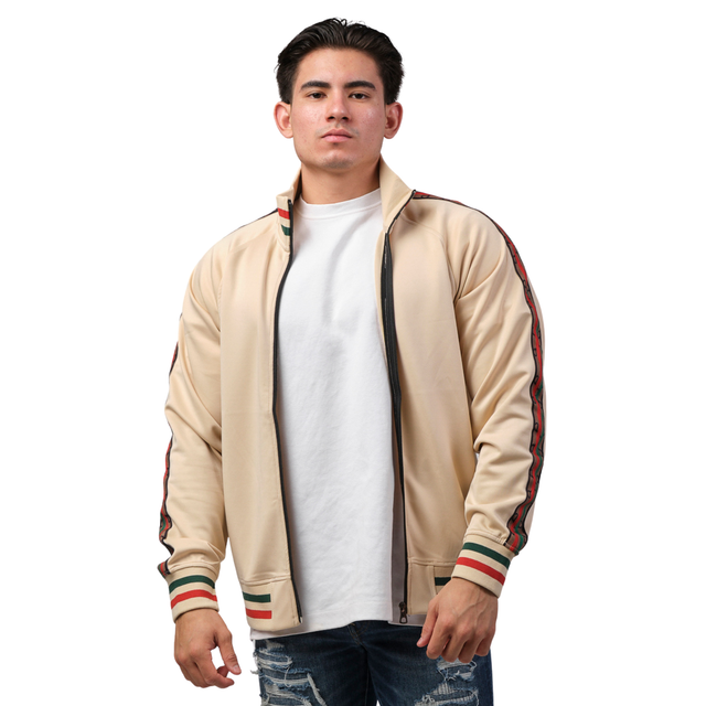 Foto 1 | Chamarra Casual Moderno Beige para Hombre