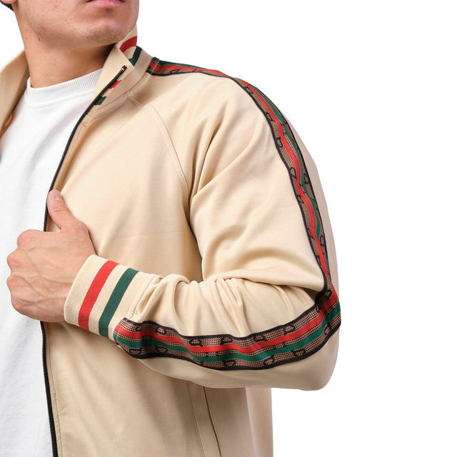 Foto 3 pulgar | Chamarra Casual Moderno Beige para Hombre