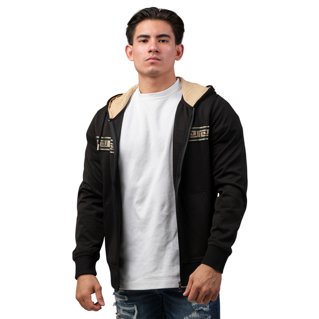 Foto 2 pulgar | Chamarra Casual Moderno Negra para Hombre
