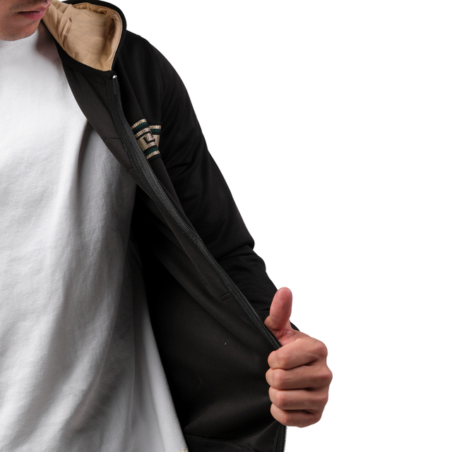 Foto 4 pulgar | Chamarra Casual Moderno Negra para Hombre