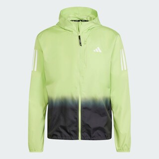 Foto 3 | Chamarra Own The Run Colorblock Adidas Verde Hombre