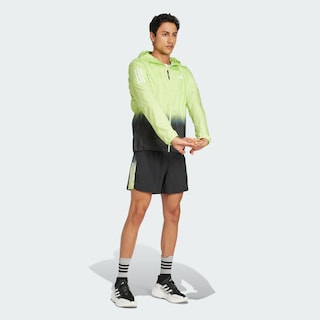 Foto 5 | Chamarra Own The Run Colorblock Adidas Verde Hombre