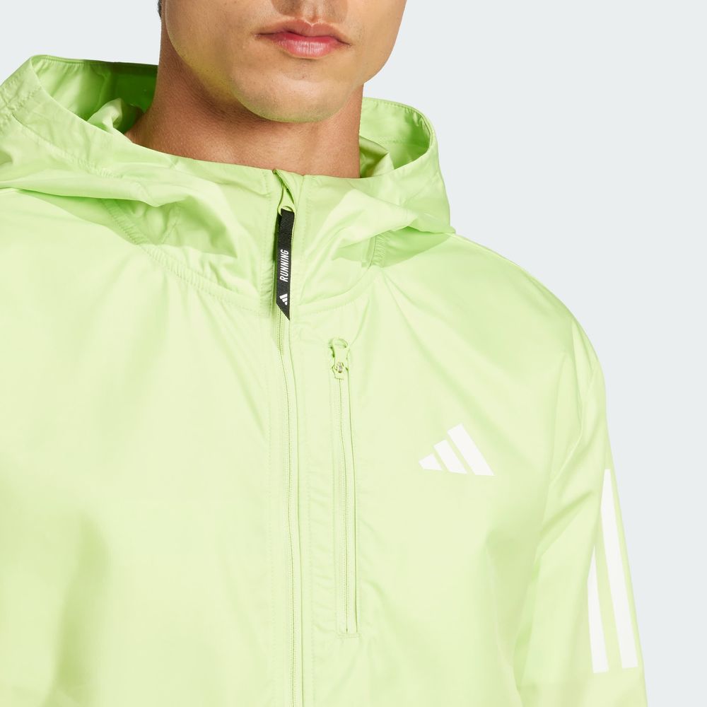 Foto 7 | Chamarra Own The Run Colorblock Adidas Verde Hombre