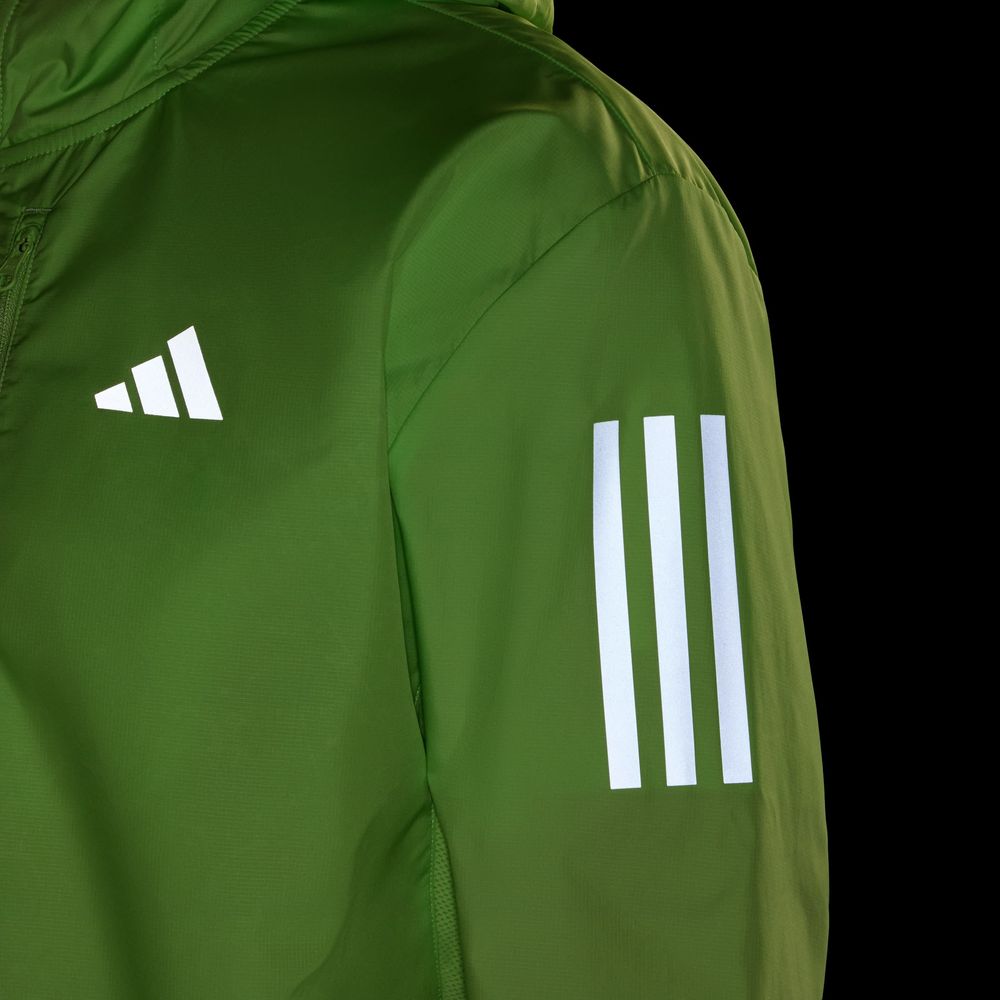 Foto 8 | Chamarra Own The Run Colorblock Adidas Verde Hombre