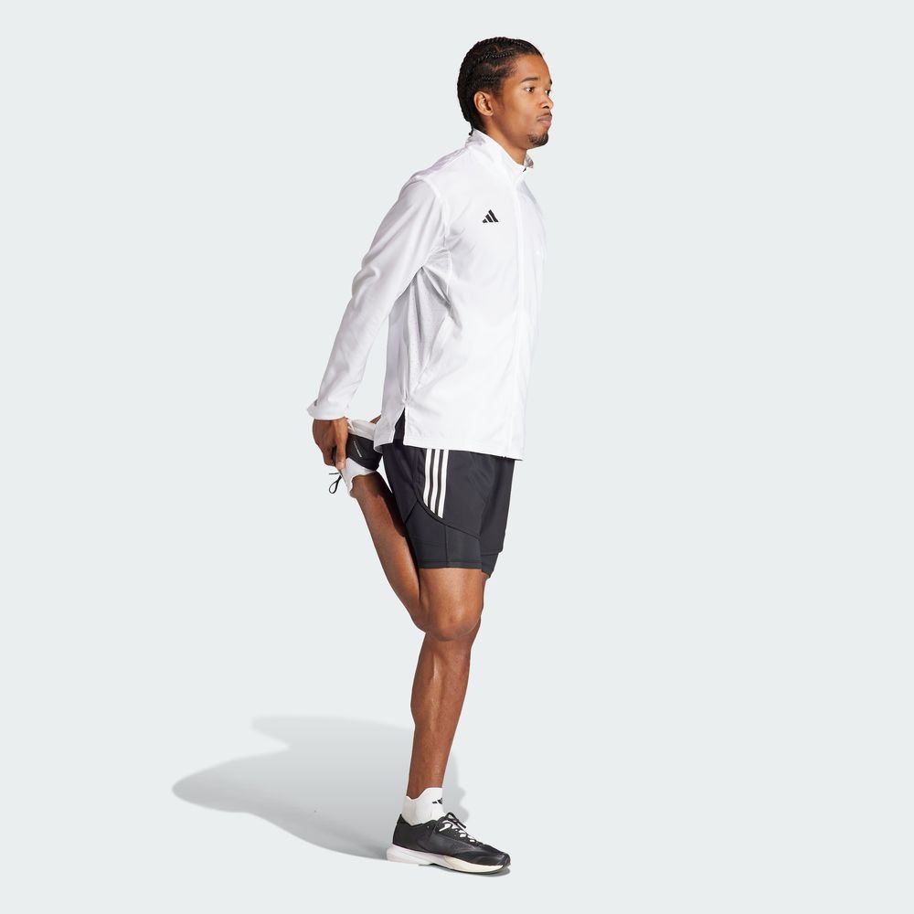 Foto 3 | Chamarra De Running Adizero Essentials Adidas Blanco Hombre