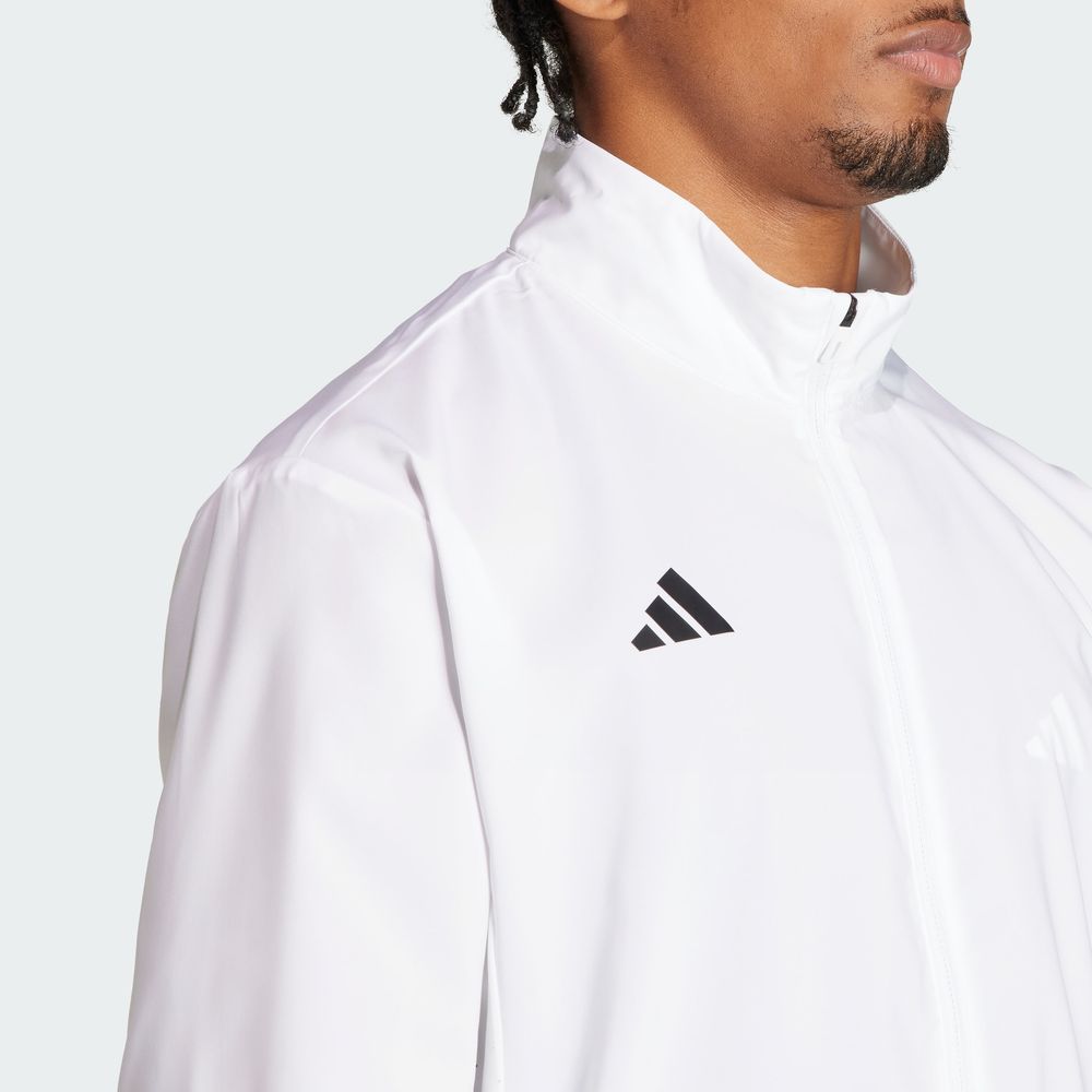Foto 4 | Chamarra De Running Adizero Essentials Adidas Blanco Hombre