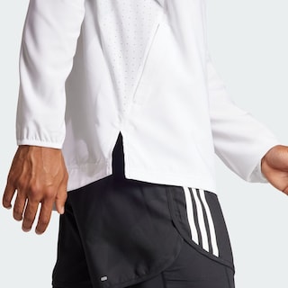 Foto 5 | Chamarra De Running Adizero Essentials Adidas Blanco Hombre