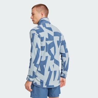 Foto 4 | Chamarra Terrex Multi Printed Full-zip Fleece Adidas Gris Hombre