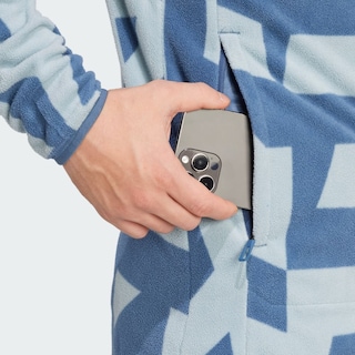 Foto 6 | Chamarra Terrex Multi Printed Full-zip Fleece Adidas Gris Hombre