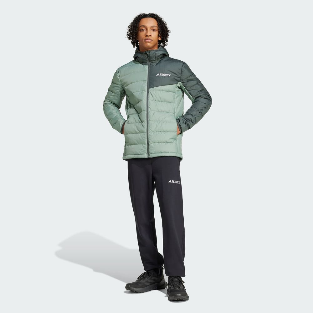 Foto 6 | Chamarra Térmica Ligera Terrex Multi Con Gorro Adidas Verde Hombre