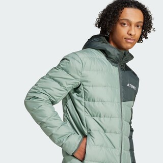 Foto 7 | Chamarra Térmica Ligera Terrex Multi Con Gorro Adidas Verde Hombre