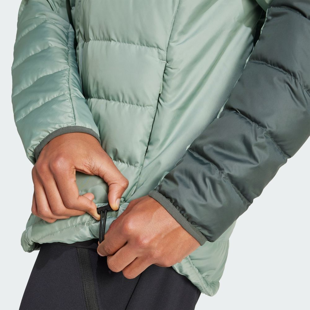Foto 8 | Chamarra Térmica Ligera Terrex Multi Con Gorro Adidas Verde Hombre