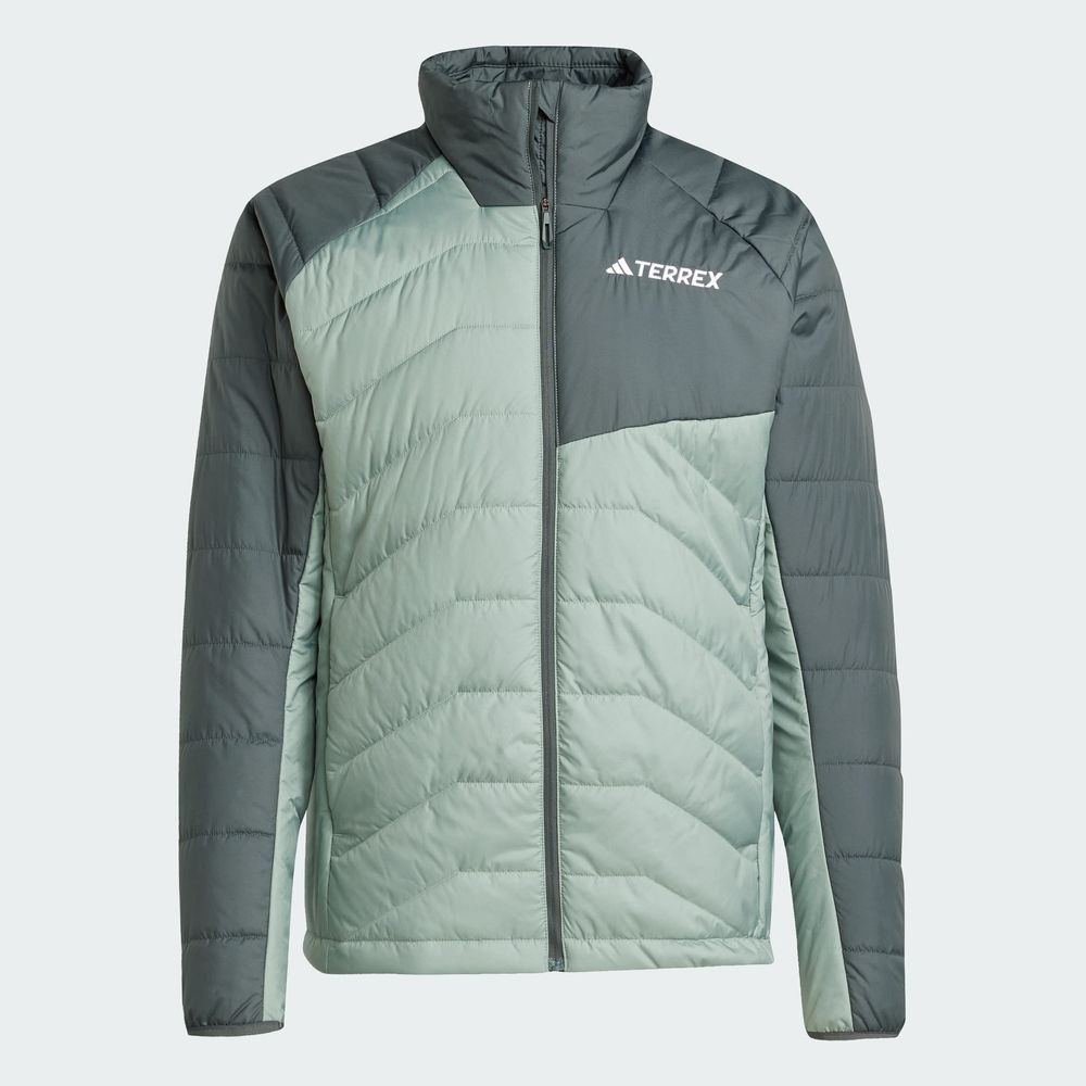Foto 3 | Chamarra Térmica Terrex Multi Sintética Adidas Verde para Hombre