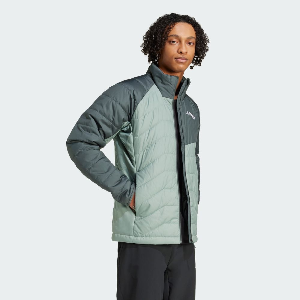 Foto 5 | Chamarra Térmica Terrex Multi Sintética Adidas Verde para Hombre