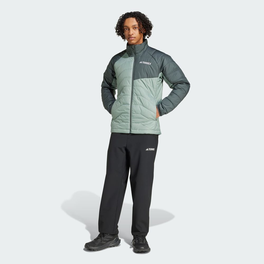 Foto 6 | Chamarra Térmica Terrex Multi Sintética Adidas Verde para Hombre