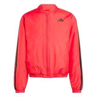 Foto 1 | Chamarra Bómber Térmica Essentials 3 Franjas Adidas Rojo Hombre