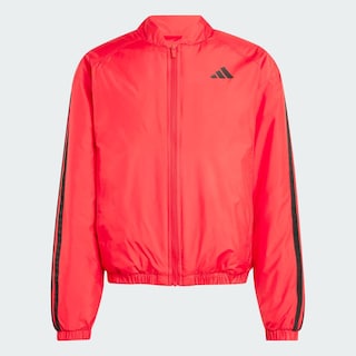 Foto 3 | Chamarra Bómber Térmica Essentials 3 Franjas Adidas Rojo Hombre