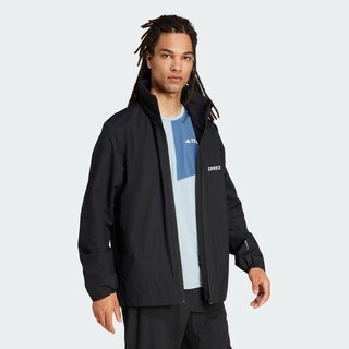 Foto 5 | Chamarra Para Lluvia Multi Essentials 2l Adidas Negro Hombre
