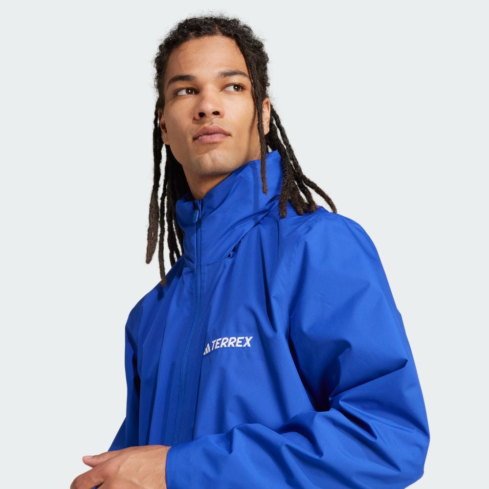Foto 8 | Chamarra Para Lluvia Multi Essentials 2l Adidas Azul Hombre