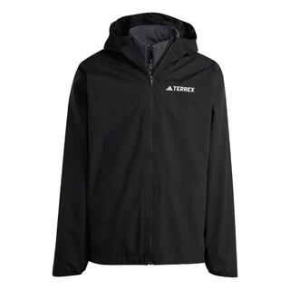 Foto 1 | Chamarra Terrex Multi Essentials Three-in-one Adidas Negro Hombre