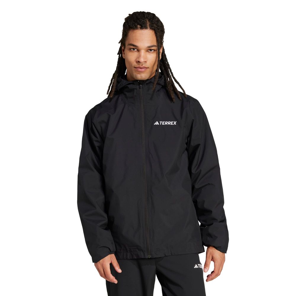 Foto 2 | Chamarra Terrex Multi Essentials Three-in-one Adidas Negro Hombre