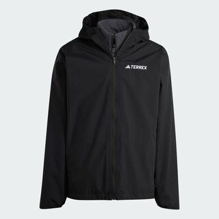 Foto 3 | Chamarra Terrex Multi Essentials Three-in-one Adidas Negro Hombre