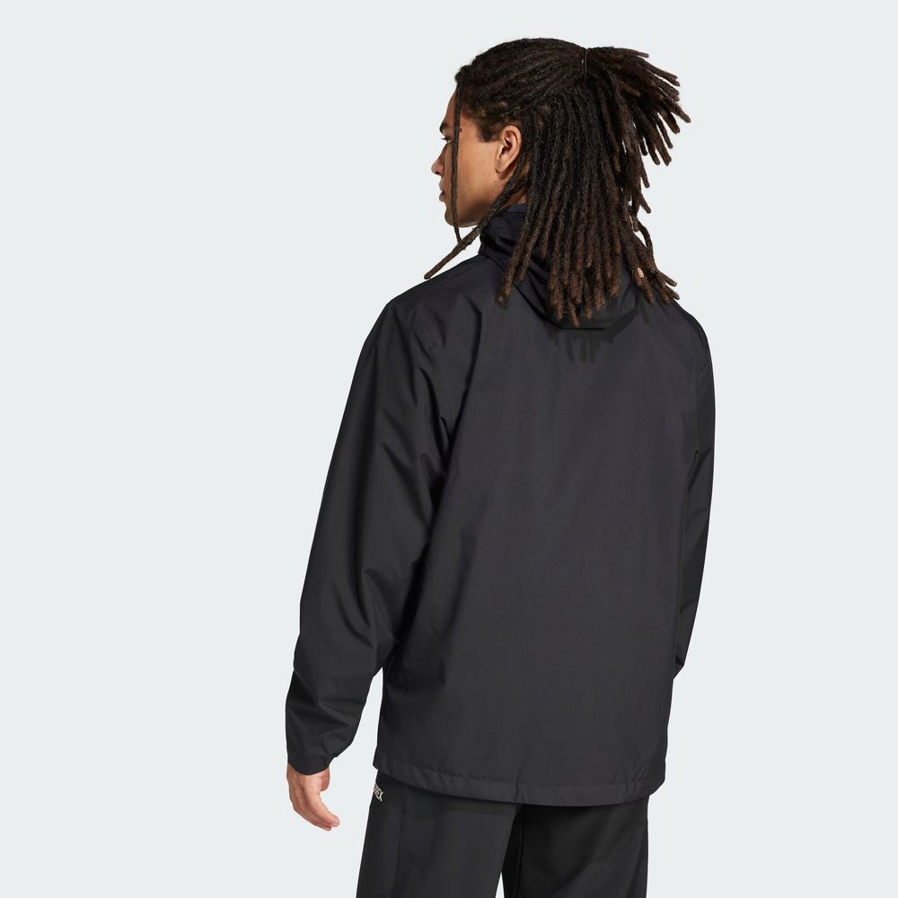 Foto 4 | Chamarra Terrex Multi Essentials Three-in-one Adidas Negro Hombre