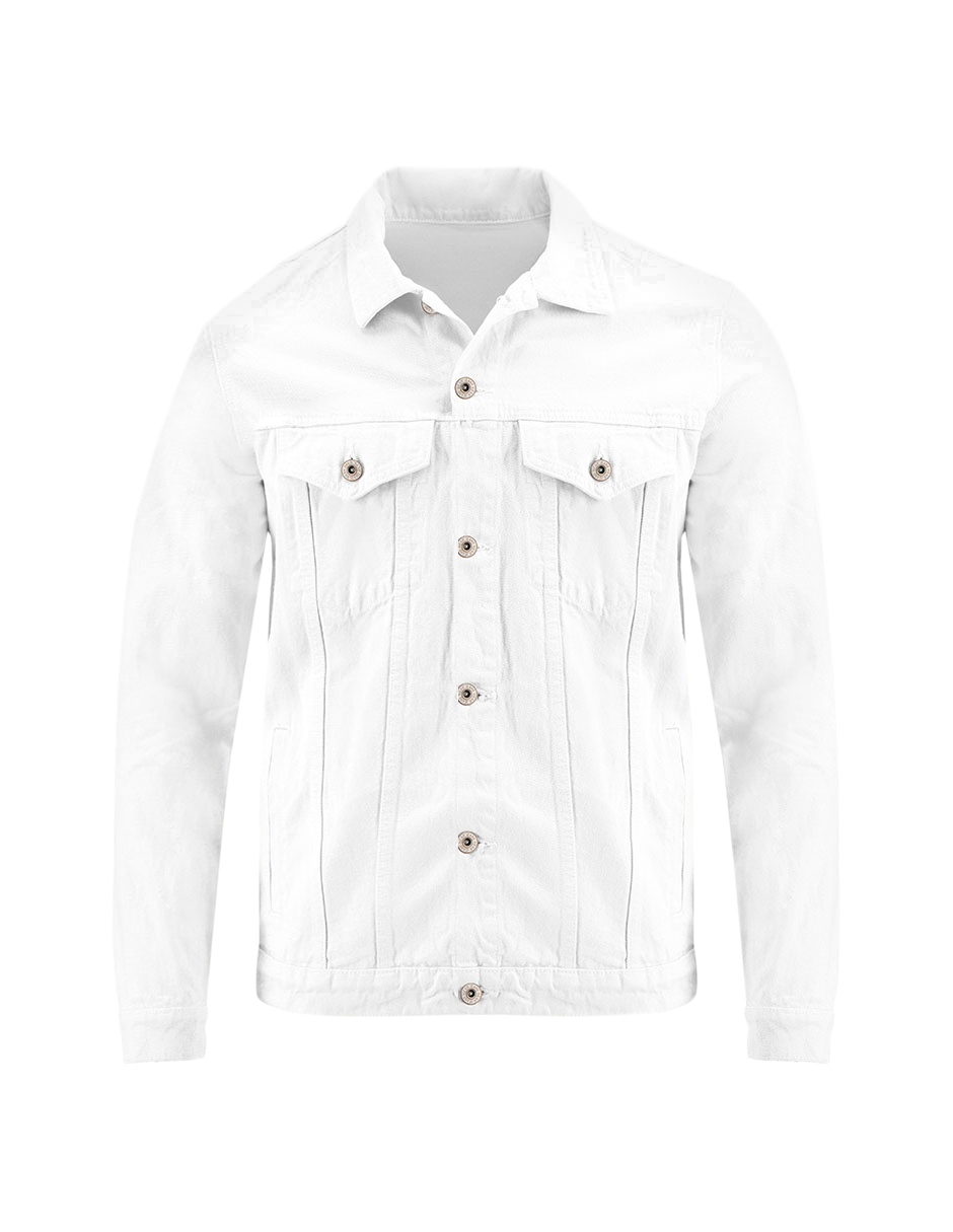 Foto 5 pulgar | Set De 2 Chamarras Indicum Denim Básicas Verde, Blanco Hombre
