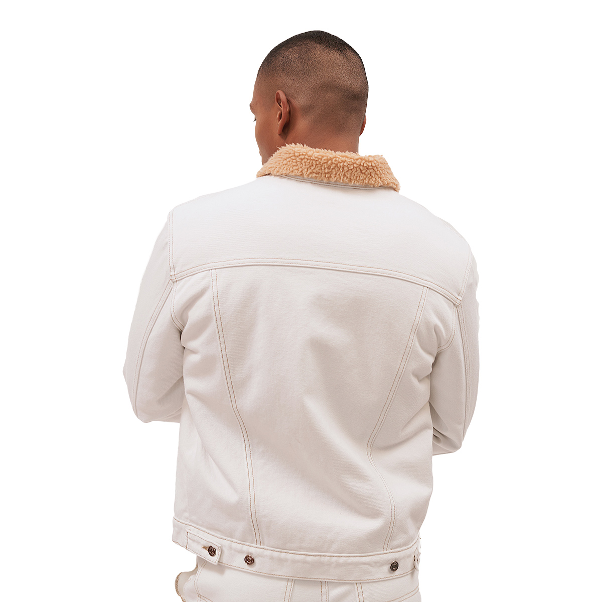 Foto 4 pulgar | Chamarra de Mezclilla Mchk 8073 Blanca para Hombre