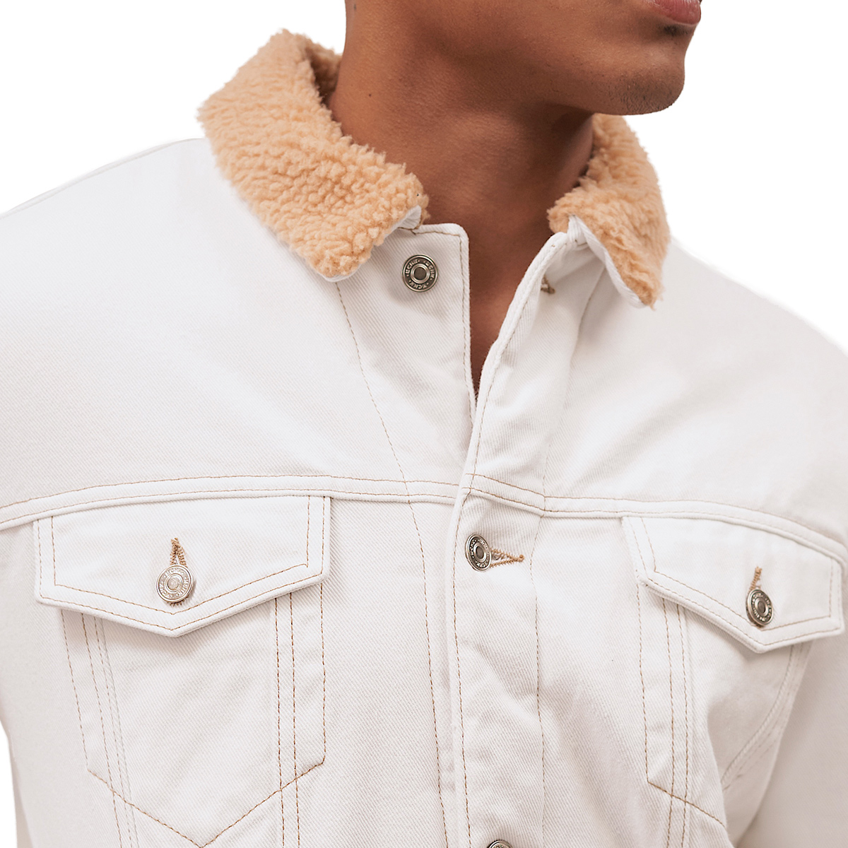 Foto 5 pulgar | Chamarra de Mezclilla Mchk 8073 Blanca para Hombre