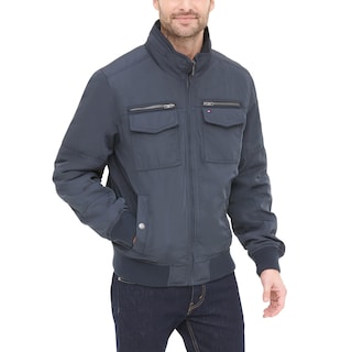 Foto 2 | Chaqueta Tommy Hilfiger Ligera De Microsarga Azul Marino Xxl Para Hombre - Venta Internacional.