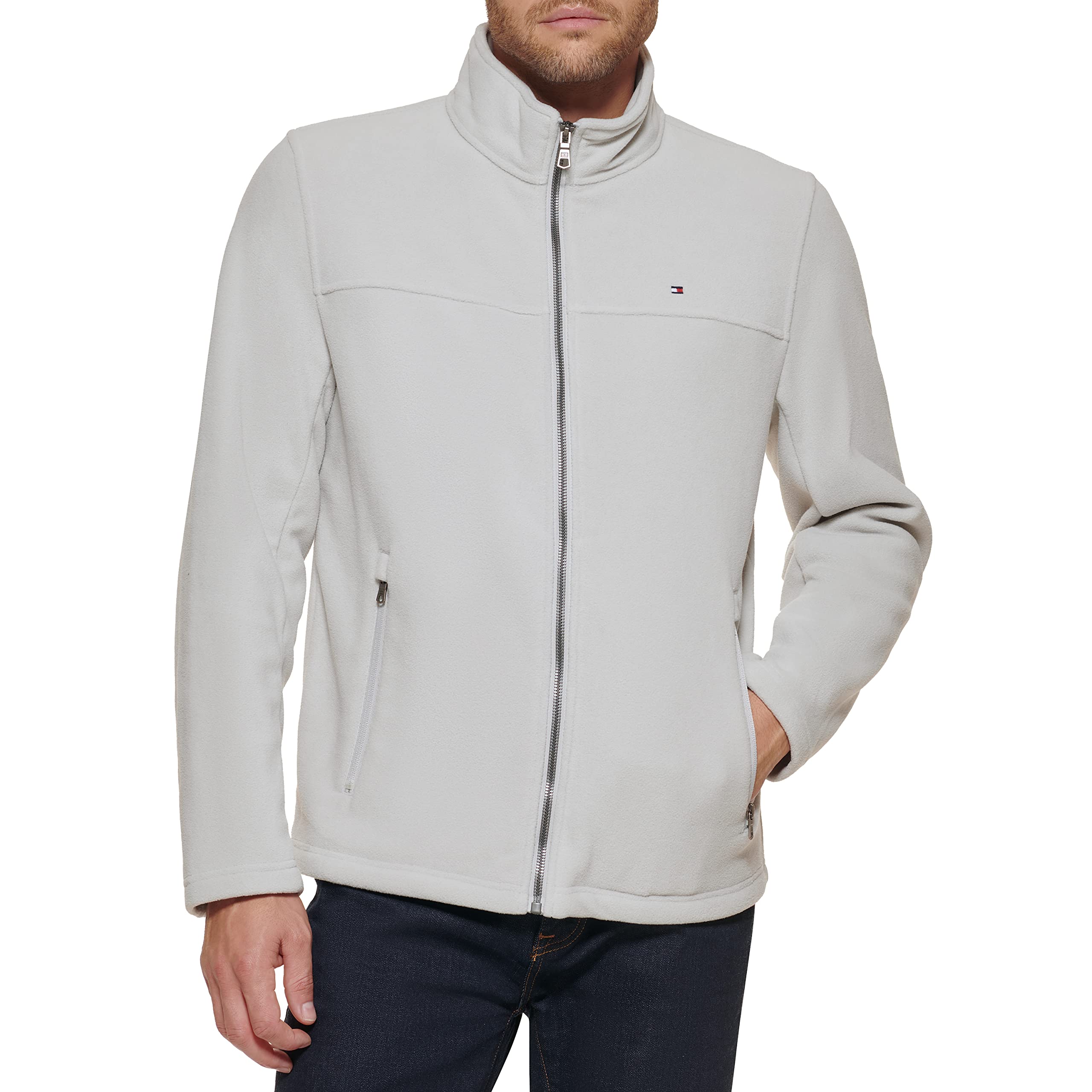 Foto 3 pulgar | Chaqueta Tommy Hilfiger De Forro Polar Clásico Con Cremallera Frontal Para Hombre - Venta Internacional.
